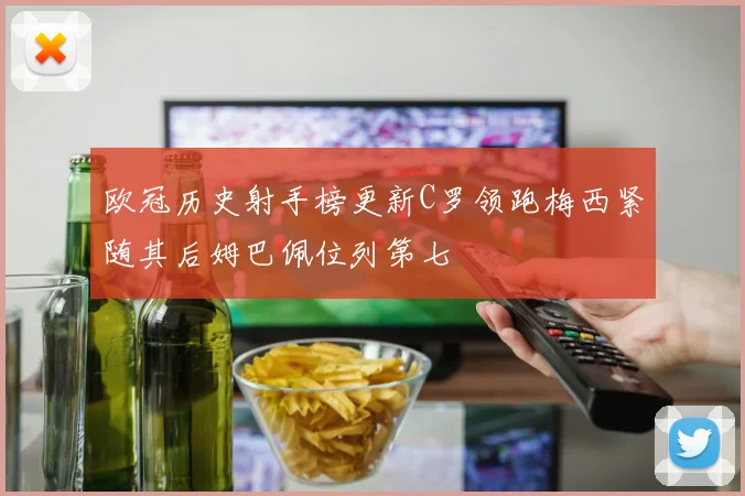 欧冠历史射手榜更新C罗领跑梅西紧随其后姆巴佩位列第七